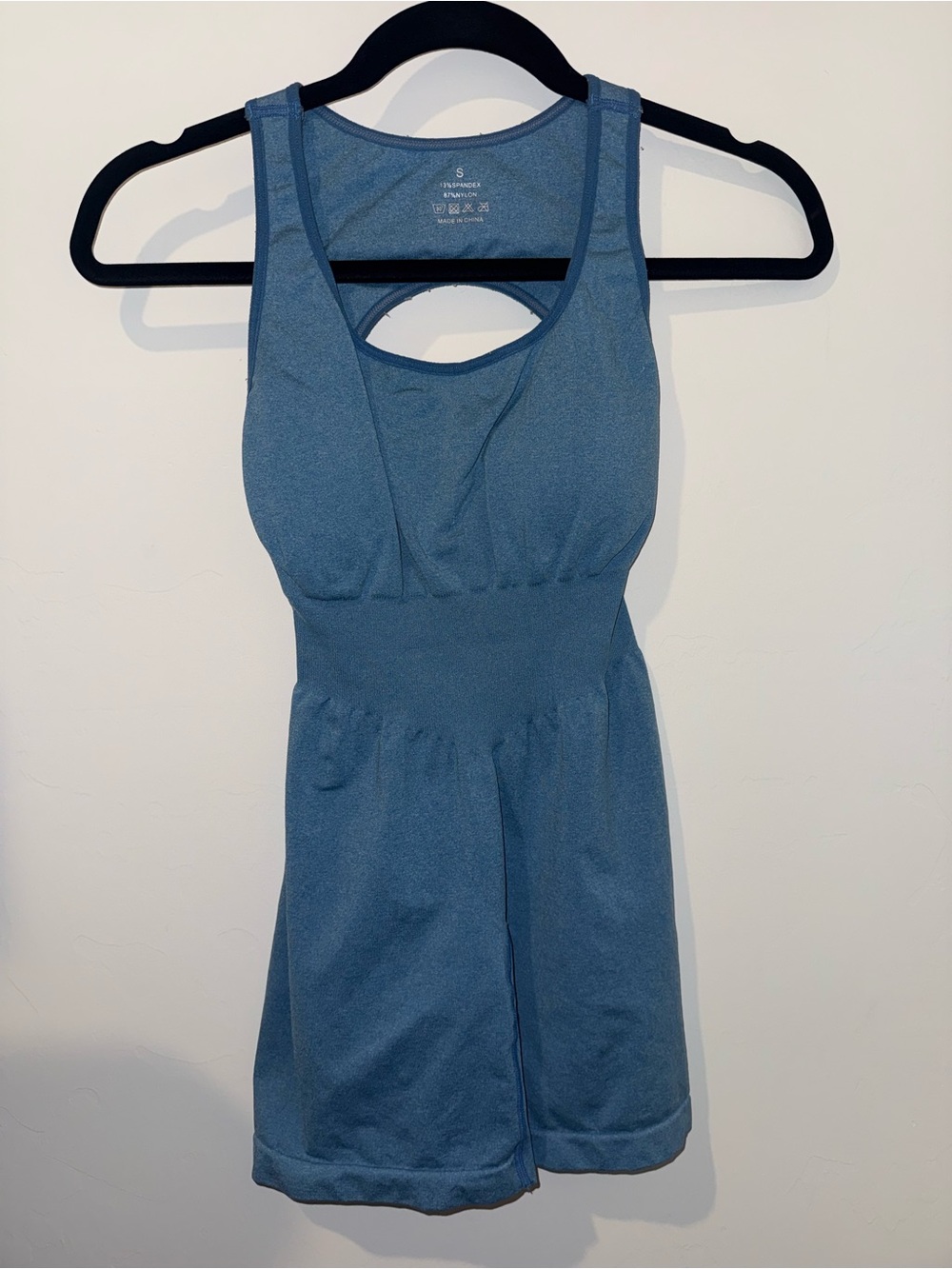 NVGTN Blue Women's Athletic Bodysuit Romper
